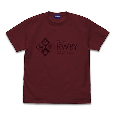 RWBY (加大) 冰雪帝國 TEAM 酒紅色 T-Shirt Ice Queendom Team T-Shirt /BURGUNDY-XL【RWBY】