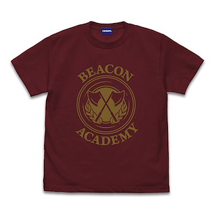 RWBY (加大) 冰雪帝國 BEACON ACADEMY 酒紅色 T-Shirt Ice Queendom Beacon Academy T-Shirt /BURGUNDY-XL【RWBY】