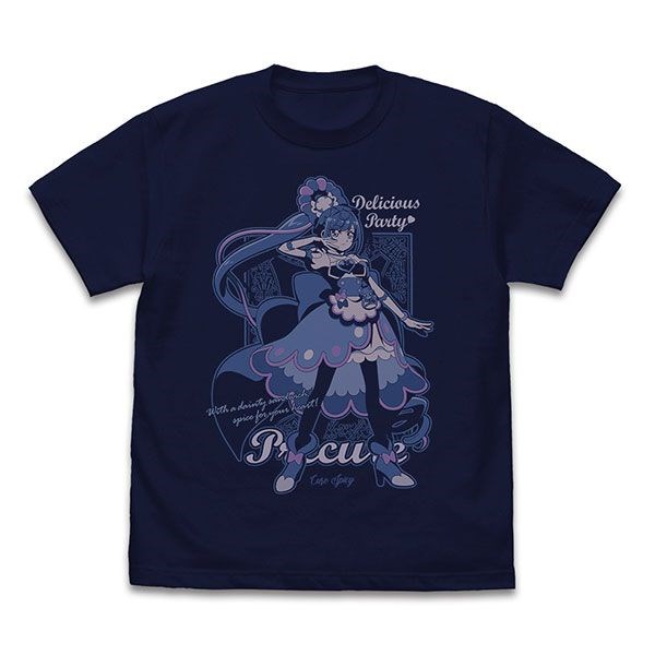 光之美少女系列 : 日版 (細碼)「芙羽心音 / 香料天使」深藍色 T-Shirt
