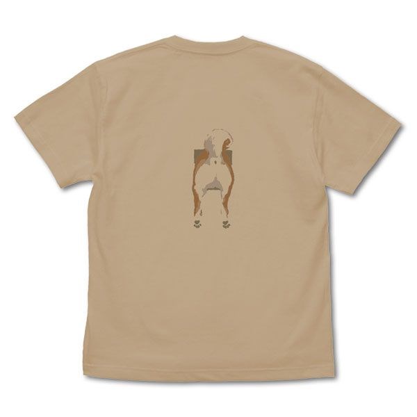 世界末日與柴犬同行 : 日版 (中碼)「小春」石原雄先生デザイン 壁とハルさん 淺米色 T-Shirt