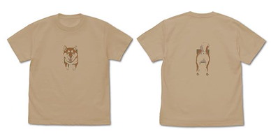 世界末日與柴犬同行 (大碼)「小春」石原雄先生デザイン 壁とハルさん 淺米色 T-Shirt Yu Ishihara Design Kabe to Haru-san T-Shirt /LIGHT BEIGE-L【Doomsday With My Dog】