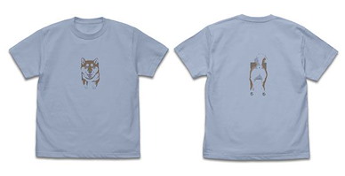 世界末日與柴犬同行 (加大)「小春」石原雄先生デザイン 壁とハルさん ACID BLUE T-Shirt Yu Ishihara Design Kabe to Haru-san T-Shirt /ACID BLUE-XL【Doomsday With My Dog】