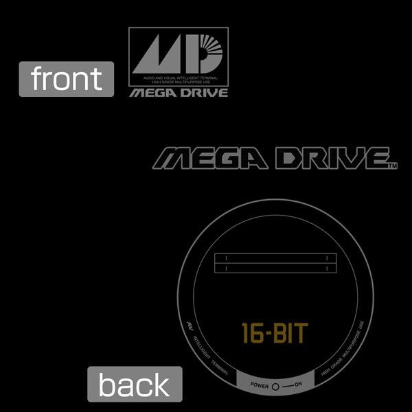 Mega Drive : 日版 (細碼) MEGA DRIVE 16-BIT 黑色 T-Shirt