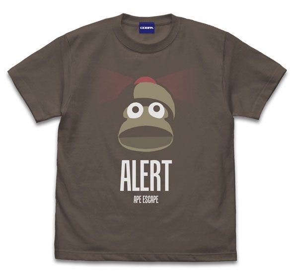 捉猴啦 : 日版 (大碼)「嗶波猴」警戒中 暗黑 T-Shirt