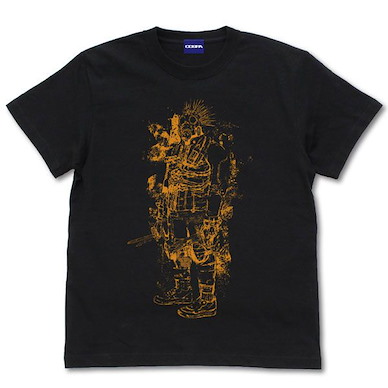 異獸魔都 (細碼)「開曼」第一卷插圖 黑色 T-Shirt Kaiman Holding a Knife T-Shirt /BLACK-S【Dorohedoro】