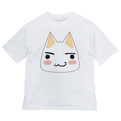 井上多樂 (大碼)「井上多樂」寬鬆 白色 T-Shirt Dokodemo Issho Toro Face Big Silhouette T-Shirt /WHITE-L【Toro Inoue】