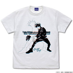 咒術迴戰 (加大)「伏黑惠」玉犬 白色 T-Shirt Megumi Fushiguro T-Shirt /WHITE-XL【Jujutsu Kaisen】