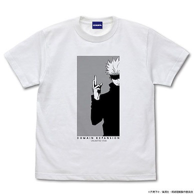 咒術迴戰 (細碼)「五條悟」無量空処 白色 T-Shirt Satoru Gojo T-Shirt /WHITE-S【Jujutsu Kaisen】