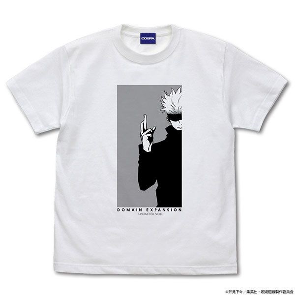 咒術迴戰 : 日版 (加大)「五條悟」無量空処 白色 T-Shirt