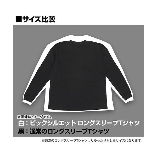 約會大作戰 : 日版 (大碼)「星宮六喰」寬鬆 長袖 黑色 T-Shirt