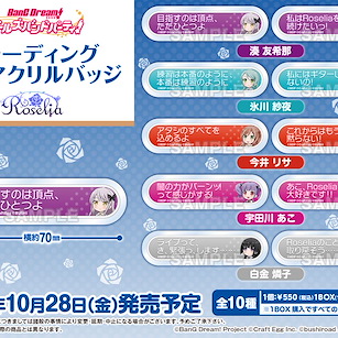 BanG Dream! Roselia 亞克力徽章 (10 個入) Title Acrylic Badge Roselia (10 Pieces)【BanG Dream!】
