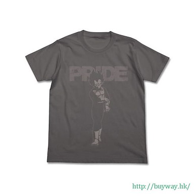 龍珠 (細碼)「比達」PRIDE 灰色 T-Shirt Vegeta PRIDE T-Shirt / MEDIUM GRAY-S【Dragon Ball】