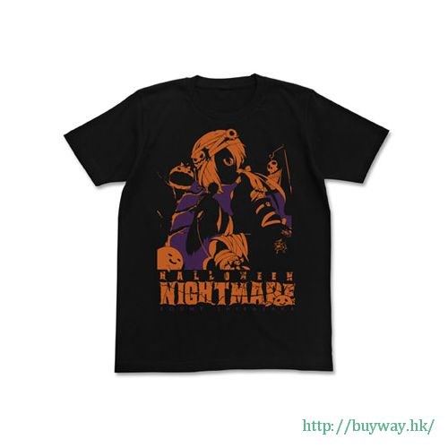 偶像大師 灰姑娘女孩 : 日版 (大碼)「白坂小梅」Halloween Nightmare 黑色 T-Shirt