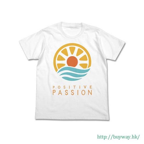 偶像大師 灰姑娘女孩 : 日版 (大碼)「Positive Passion」白色 T-Shirt