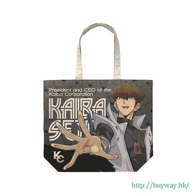 遊戲王 系列 「海馬瀬人」米白 大容量 手提袋 Seto Kaiba Full Graphic Large Tote Bag / NATURAL【Yu-Gi-Oh!】