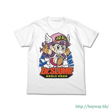 IQ博士 (加大)「則卷小雲」白色 T-Shirt Arale-chan Full Color T-Shirt / WHITE-XL【Dr. Slump】