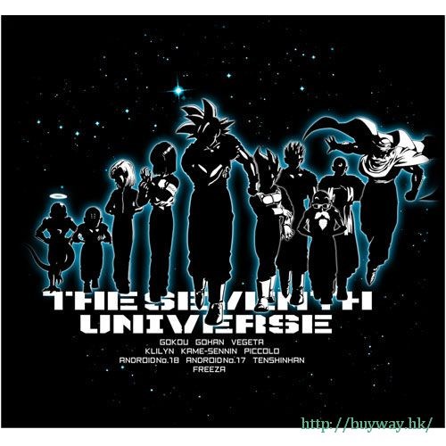 龍珠 : 日版 (中碼)「第7宇宙」黑色 T-Shirt