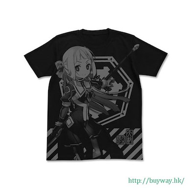 結城友奈是勇者 (細碼)「乃木園子」-鷲尾須美の章- 黑色 T-Shirt Sonoko Nogi All Print T-Shirt / BLACK-S【Yuki Yuna is a Hero】
