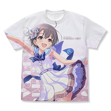 偶像大師 灰姑娘女孩 (細碼)「乙倉悠貴」カム・ウィズミー！白色 T-Shirt [Come with Me!] Yuuki Otokura Full Graphic T-Shirt /WHITE-S【The Idolm@ster Cinderella Girls】