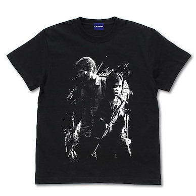 最後生還者 (細碼)「艾莉 + 喬爾」黑色 T-Shirt Ellie & Joel T-Shirt /BLACK-S【The Last of Us】