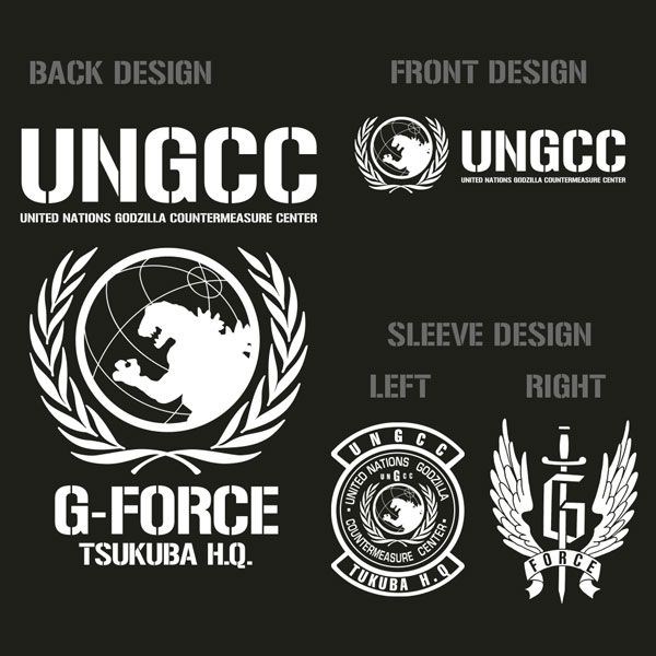 哥斯拉系列 : 日版 (大碼) UNGCC 黑色 外套