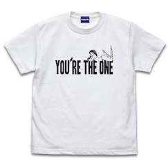 山T女福星 : 日版 (細碼)「阿琳」YOU'RE THE ONE 白色 T-Shirt