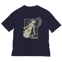 山T女福星 : 日版 (大碼)「阿琳」寬鬆 深藍色 T-Shirt