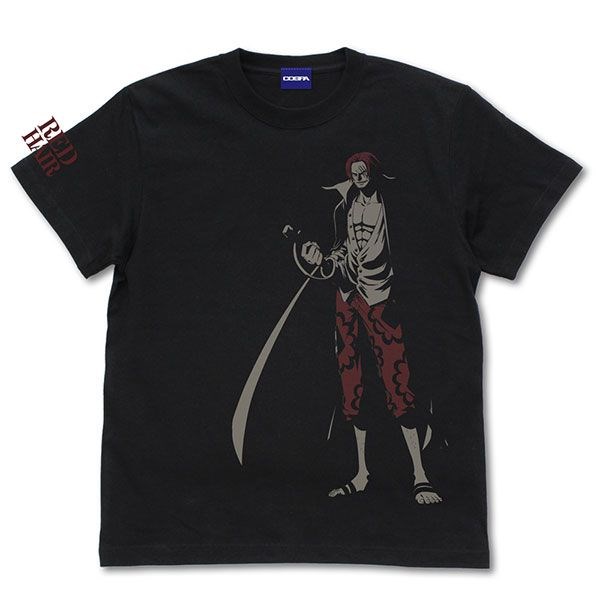 海賊王 : 日版 (中碼)「撒古斯」劇場版 ONE PIECE FILM RED 黑色 T-Shirt