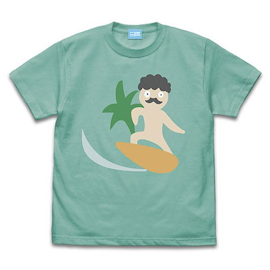 天使降臨到我身邊！ (大碼)「鬍子郎」衝浪 劇場版 珍貴的朋友 薄荷綠 T-Shirt Precious Friends Surfing Higero- T-Shirt /MINT GREEN-L【Wataten!: An Angel Flew Down to Me】