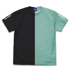 刀劍神域系列 : 日版 (細碼) 黑の劍士 黑色×薄荷綠 T-Shirt