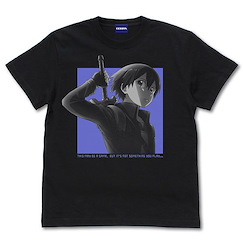 刀劍神域系列 : 日版 (加大)「桐谷和人」陰沉薄暮的詼諧曲 SAO第5層Ver. 黑色 T-Shirt