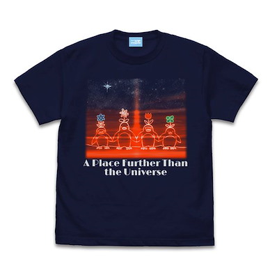 比宇宙更遠的地方 (中碼) 企鵝 深藍色 T-Shirt Penguin T-Shirt /NAVY-M【A Place Further Than The Universe】