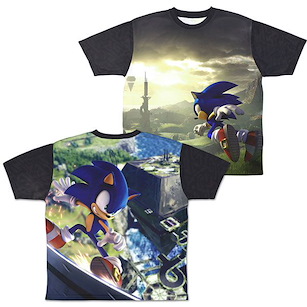 超音鼠 (加大)「超音鼠」未知邊境 官方封面插圖 雙面 全彩 T-Shirt Sonic Frontiers Double-sided Full Graphic T-Shirt /XL【Sonic the Hedgehog】