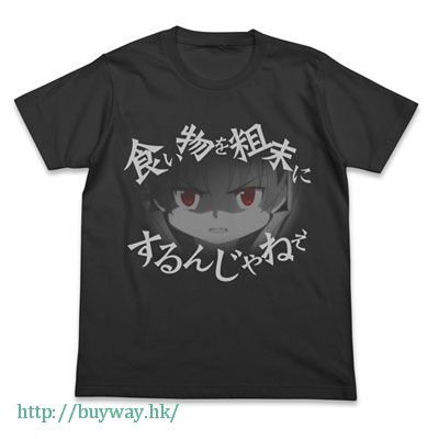 魔法少女小圓 : 日版 (大碼)「佐倉杏子」墨黑色 T-Shirt