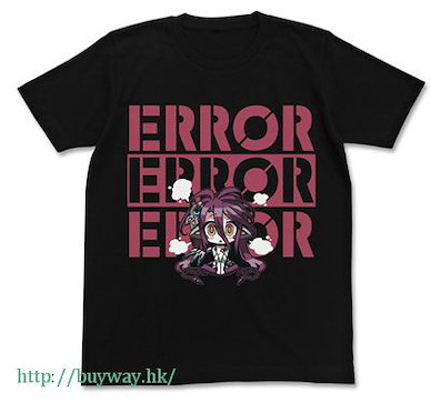 遊戲人生 (細碼)「休比·多拉」黑色 T-Shirt Zero Shuvi Error T-Shirt / BLACK-S【No Game No Life】