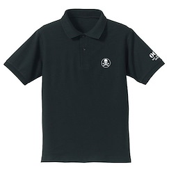 超時空要塞 : 日版 (加大)「福卡」刺繡 黑色 Polo Shirt