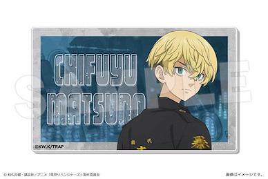 東京復仇者 「松野千冬」mini Ver. 雪の街 方形徽章 TV Anime Plate Badge Ver. City of Snow 02 Chifuyu Matsuno【Tokyo Revengers】