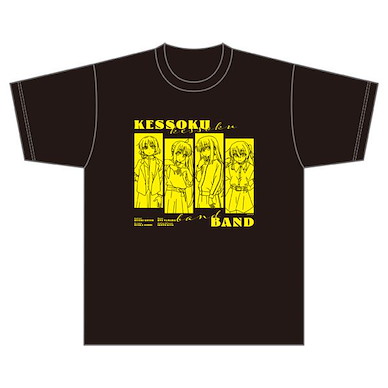 孤獨搖滾 (均碼) KESSOKU BAND 黑色 T-Shirt T-Shirt (Free Size)【Bocchi the Rock!】
