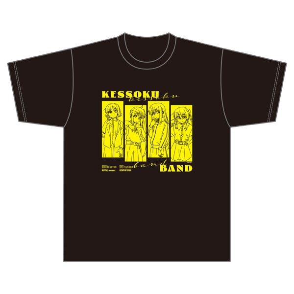 孤獨搖滾 : 日版 (均碼) KESSOKU BAND 黑色 T-Shirt