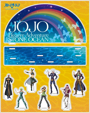 JoJo's 奇妙冒險 亞克力背景企牌 石之海 JF Anime "JoJo's Bizarre Adventure Stone Ocean" New Illustration Acrylic Diorama JF【JoJo's Bizarre Adventure】