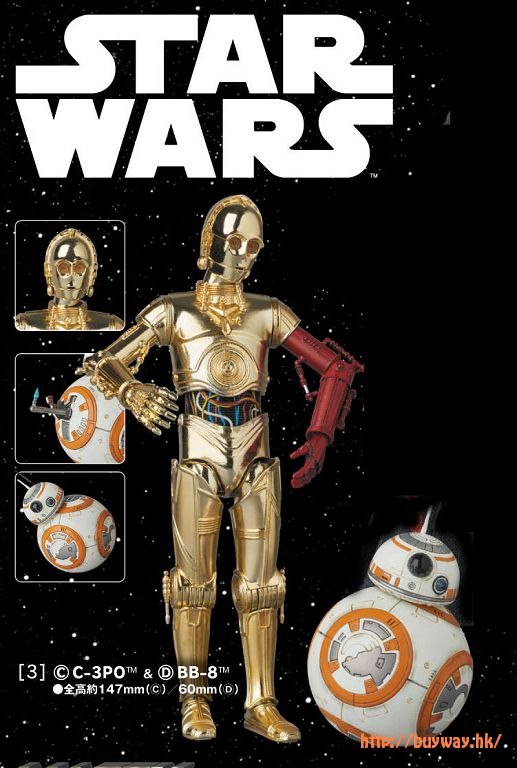 StarWars 星球大戰 : 日版 MAFEX No. 029「C-3PO + BB-8」