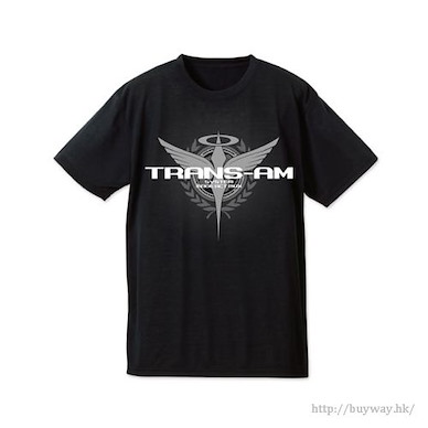 機動戰士高達系列 (大碼)「Trans-Am」吸汗快乾 黑色 T-Shirt Trans-Am Dry T-Shirt / BLACK-L【Mobile Suit Gundam Series】