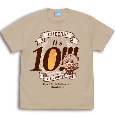 艦隊 Collection -艦Colle- (細碼)「Ranger」It's 10！！！淺米色 T-Shirt Ranger It's 10!!! T-Shirt /LIGHT BEIGE-S【Kantai Collection -KanColle-】