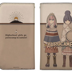 搖曳露營△ 「各務原撫子 + 志摩凜」148mm 筆記本型手機套 (iPhoneX) "Yuru Camp" Nadeshiko & Rin Book-style Smartphone Case 148【Laid-Back Camp】