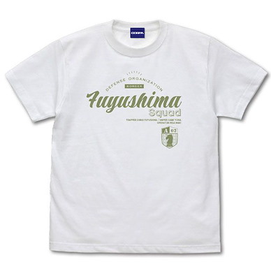 境界觸發者 (加大)「冬島隊」白色 T-Shirt Fuyushima Squad T-Shirt /WHITE-XL【World Trigger】