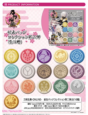 刀劍亂舞-ONLINE- 刀紋 收藏徽章 Vol. 2 (20 Pieces) Crest Can Badge Vol. 2 (20 Pieces)【Touken Ranbu -ONLINE-】