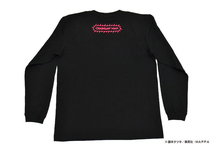 鏈鋸人 : 日版 (加大)「帕瓦」塔羅牌 黑色 長袖 T-Shirt