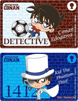 名偵探柯南 「柯南 + 怪盜基德」蘋果香味 IC 咭貼 IC Card Stickers with Aroma Seal Edogawa Conan & Thief Kid【Detective Conan】