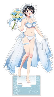 出租女友 「更科瑠夏」緍紗泳裝 特大 亞克力企牌 New Illustration Jumbo Acrylic Stand (Ruka Sarashina / Wedding Swimsuit)【Rent-A-Girlfriend】