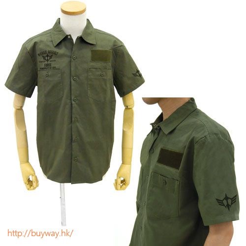 機動戰士高達系列 : 日版 (中碼) 突撃機動軍徽 裇衫 墨綠色
